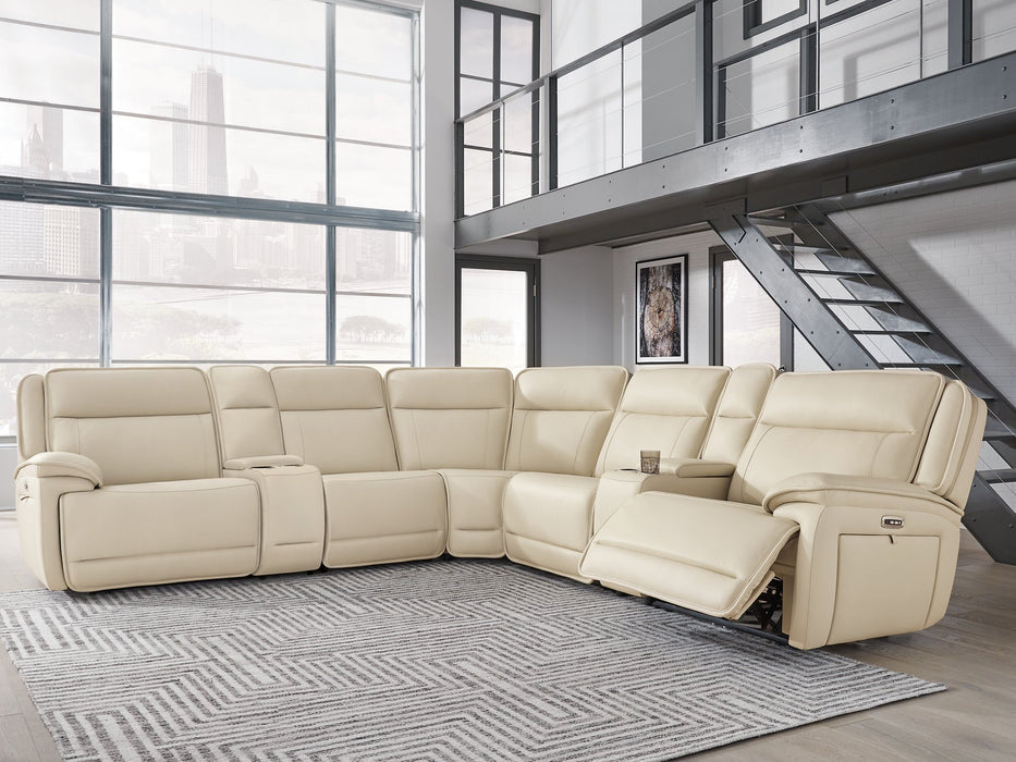Double Deal Reclining Sectional with 2 Consoles - Imperial Furniture (Las Vegas, NV) - Multi Location