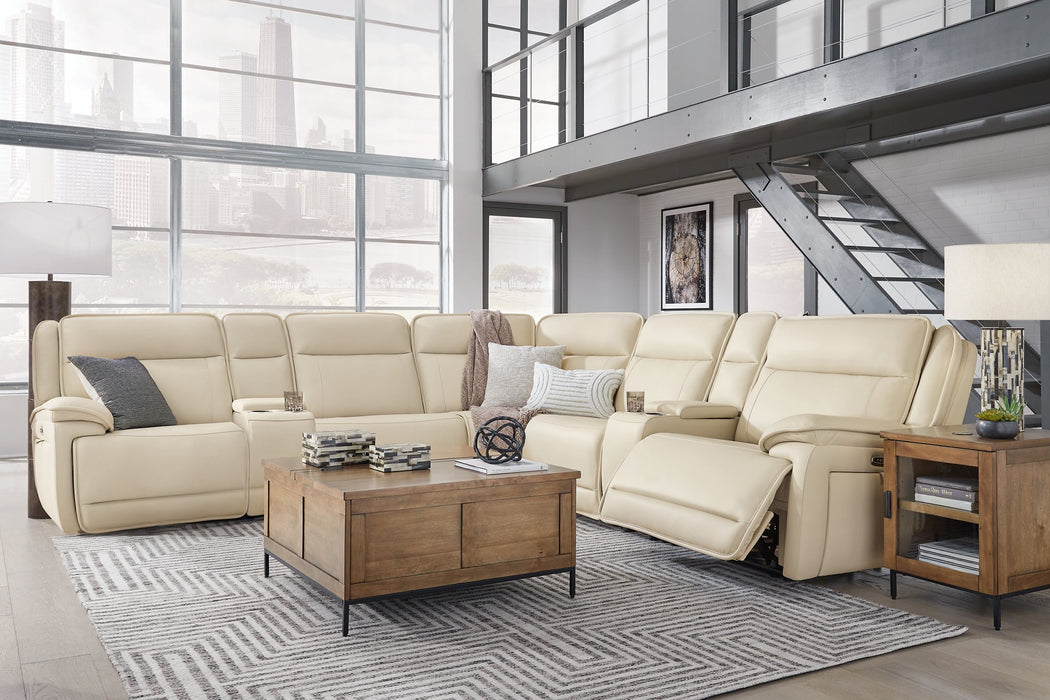 Double Deal Reclining Sectional with 2 Consoles - Imperial Furniture (Las Vegas, NV) - Multi Location