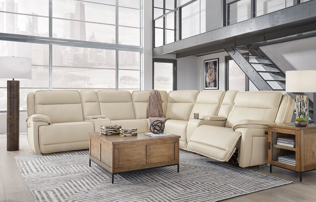 Double Deal Reclining Sectional with 2 Consoles - Imperial Furniture (Las Vegas, NV) - Multi Location