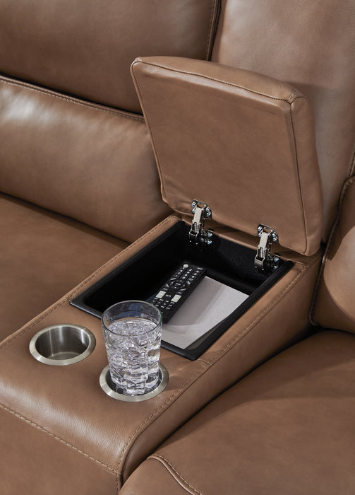 DeepWakes Power Reclining Loveseat with Console - Imperial Furniture (Las Vegas, NV) - Multi Location