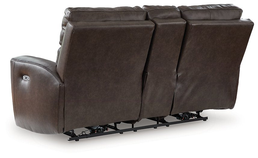 Crossplex Power Reclining Loveseat with Console - Imperial Furniture (Las Vegas, NV) - Multi Location