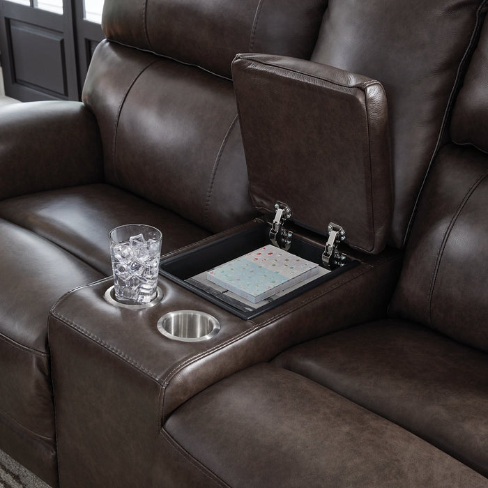 Crossplex Power Reclining Loveseat with Console - Imperial Furniture (Las Vegas, NV) - Multi Location