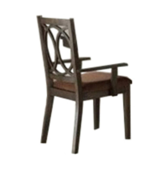 Acme Furniture Jameson Arm Chair (Set of 2) in Brown Fabric & Espresso 62319 - Imperial Furniture (Las Vegas, NV) - Multi Location