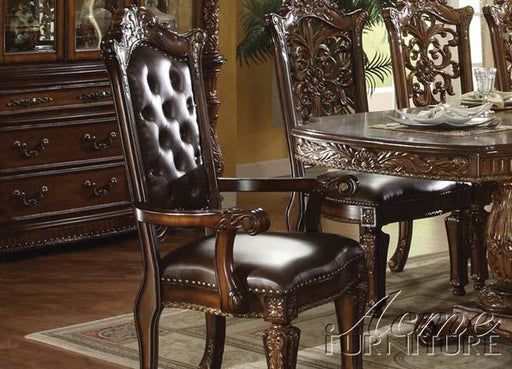Acme Vendome Cherry Finish Arm Chair (Set of 2) 60004A - Imperial Furniture (Las Vegas, NV) - Multi Location