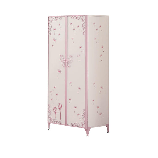 Priya II White & Light Purple Armoire - Imperial Furniture (Las Vegas, NV) - Multi Location