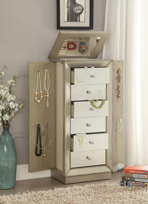 Talor Antique Gold Jewelry Armoire - Imperial Furniture (Las Vegas, NV) - Multi Location