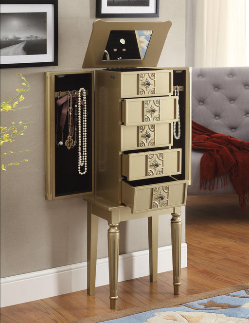 Tammy Gold Jewelry Armoire - Imperial Furniture (Las Vegas, NV) - Multi Location