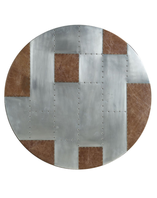Brancaster Retro Brown Top Grain Leather & Aluminum Bar Table - Imperial Furniture (Las Vegas, NV) - Multi Location