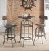 Kaeso Walnut & Gunmetal Bar Table - Imperial Furniture (Las Vegas, NV) - Multi Location
