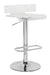 Rania Clear & Chrome Adjustable Stool (1Pc) - Imperial Furniture (Las Vegas, NV) - Multi Location