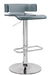 Rania Gray & Chrome Adjustable Stool (1Pc) - Imperial Furniture (Las Vegas, NV) - Multi Location