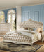 Acme Chantelle Queen Bed with Button Tufted Panels in Pearl White 23540Q - Imperial Furniture (Las Vegas, NV) - Multi Location