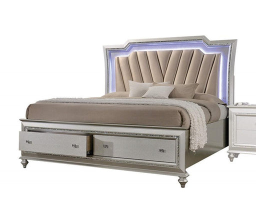 Acme Furniture Kaitlyn King Storage Bed in Champagne - Imperial Furniture (Las Vegas, NV) - Multi Location