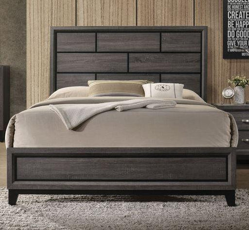 Acme Furniture Valdemar King Panel Bed in Weathered Gray 27047EK - Imperial Furniture (Las Vegas, NV) - Multi Location