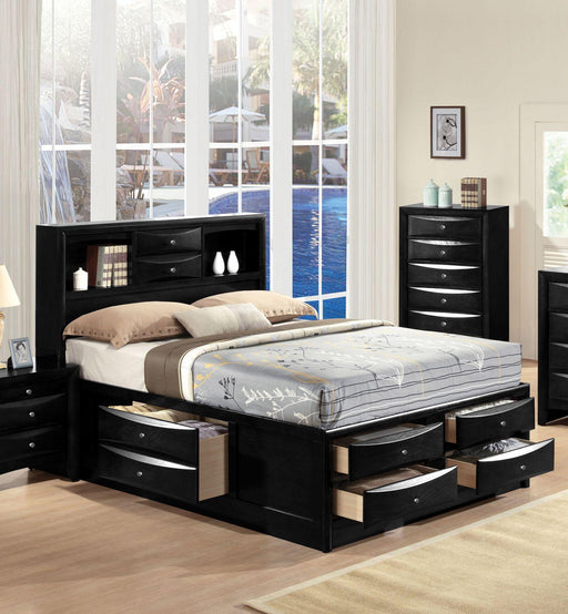 Acme Ireland King Storage Bed in Black 21606EK - Imperial Furniture (Las Vegas, NV) - Multi Location
