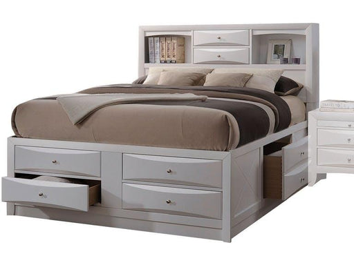 Acme Ireland Queen Storage Bed in White 21700Q - Imperial Furniture (Las Vegas, NV) - Multi Location