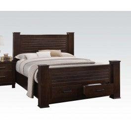 Acme Panang Queen Bed w/ Storage in Mahogany 23370Q - Imperial Furniture (Las Vegas, NV) - Multi Location
