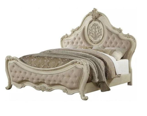 Acme Ragenardus Queen Bed in Antique White 27010Q - Imperial Furniture (Las Vegas, NV) - Multi Location