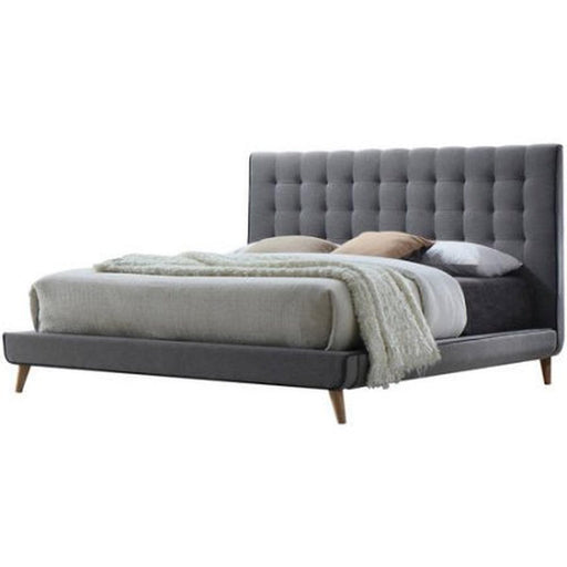 Acme Valda Queen Upholstered Bed in Gray 24520Q - Imperial Furniture (Las Vegas, NV) - Multi Location
