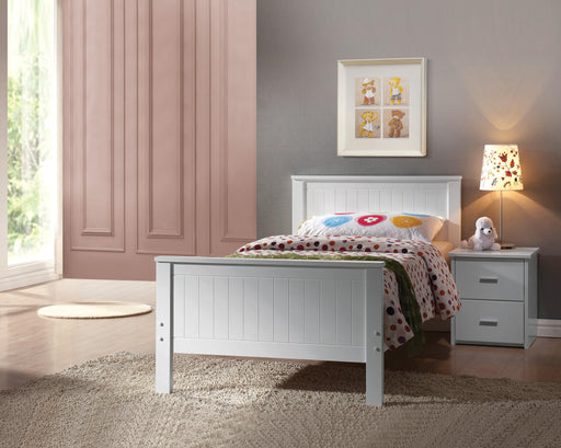 Bungalow White Twin Bed - Imperial Furniture (Las Vegas, NV) - Multi Location