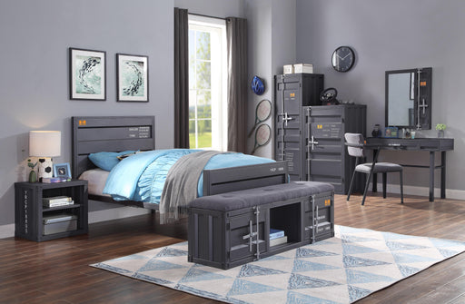 Cargo Gunmetal Twin Bed - Imperial Furniture (Las Vegas, NV) - Multi Location