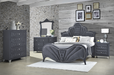 Dante Gray Velvet Queen Bed - Imperial Furniture (Las Vegas, NV) - Multi Location