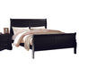 Louis Philippe Black Twin Bed - Imperial Furniture (Las Vegas, NV) - Multi Location