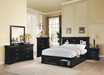 Louis Philippe III Black Queen Bed - Imperial Furniture (Las Vegas, NV) - Multi Location
