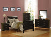 Louis Philippe III Black Twin Bed - Imperial Furniture (Las Vegas, NV) - Multi Location