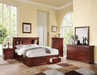 Louis Philippe III Cherry Queen Bed - Imperial Furniture (Las Vegas, NV) - Multi Location