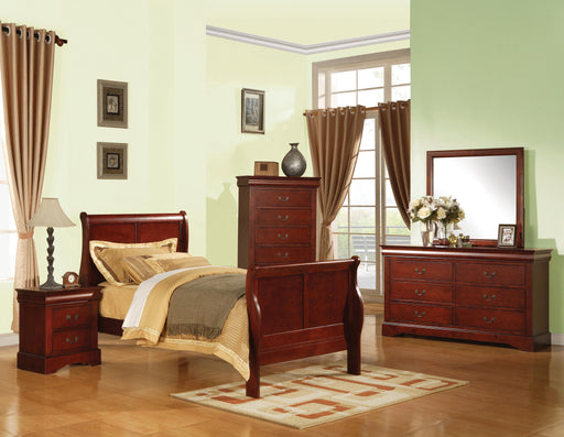 Louis Philippe III Cherry Twin Bed - Imperial Furniture (Las Vegas, NV) - Multi Location