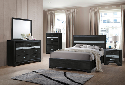 Naima Black Twin Bed - Imperial Furniture (Las Vegas, NV) - Multi Location