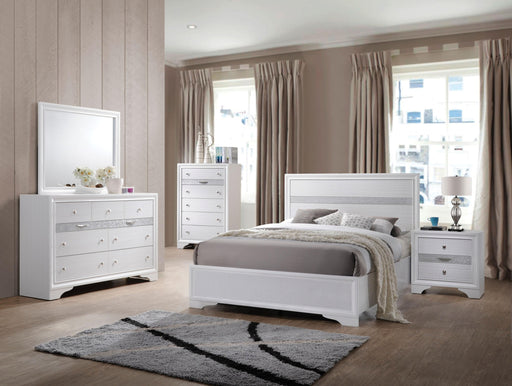 Naima White Twin Bed - Imperial Furniture (Las Vegas, NV) - Multi Location