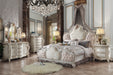 Picardy Fabric & Antique Pearl Queen Bed - Imperial Furniture (Las Vegas, NV) - Multi Location