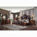 Picardy PU & Cherry Oak Queen Bed - Imperial Furniture (Las Vegas, NV) - Multi Location