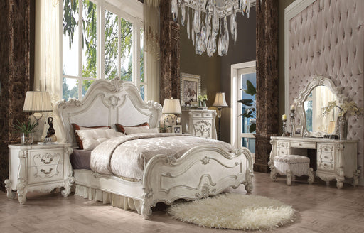 Versailles Bone White Queen Bed - Imperial Furniture (Las Vegas, NV) - Multi Location