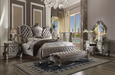 Versailles Velvet & Antique Platinum California King Bed - Imperial Furniture (Las Vegas, NV) - Multi Location