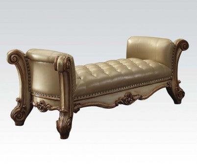 Acme Vendome Upholstered Bench in Gold Patina 96484 - Imperial Furniture (Las Vegas, NV) - Multi Location