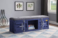 Cargo Gray Fabric & Blue Bench (Storage) - Imperial Furniture (Las Vegas, NV) - Multi Location