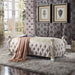 Picardy Fabric & Antique Pearl Bench - Imperial Furniture (Las Vegas, NV) - Multi Location