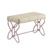 Priya II White & Light Purple Bench - Imperial Furniture (Las Vegas, NV) - Multi Location