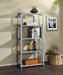 Jurgen Faux Concrete & Silver Bookshelf - Imperial Furniture (Las Vegas, NV) - Multi Location