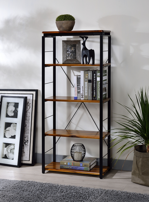 Jurgen Oak & Black Bookshelf - Imperial Furniture (Las Vegas, NV) - Multi Location