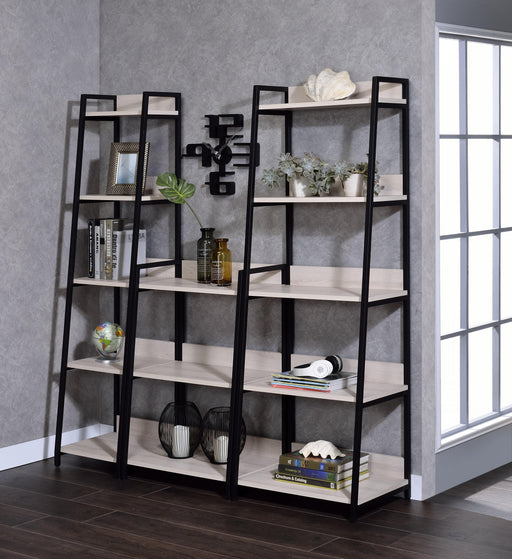 Wendral Natural & Black Bookshelf (5-Tier, 23"L) - Imperial Furniture (Las Vegas, NV) - Multi Location