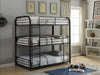 Cairo Sandy Black Bunk Bed (Triple Full) - Imperial Furniture (Las Vegas, NV) - Multi Location