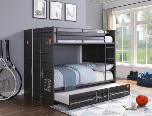 Cargo Gunmetal Bunk Bed (Full/Full) - Imperial Furniture (Las Vegas, NV) - Multi Location