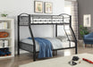 Cayelynn Black Bunk Bed (Twin/Full) - Imperial Furniture (Las Vegas, NV) - Multi Location
