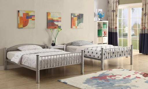 Cayelynn Silver Bunk Bed (Full/Full) - Imperial Furniture (Las Vegas, NV) - Multi Location
