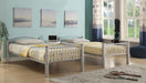 Cayelynn Silver Bunk Bed (Twin/Twin) - Imperial Furniture (Las Vegas, NV) - Multi Location