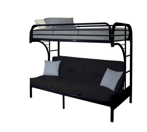 Eclipse Black Bunk Bed (Twin XL/Queen/Futon) - Imperial Furniture (Las Vegas, NV) - Multi Location